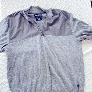 Barbour Weather Comfort Half Zip Sweater Grey Men’s XL